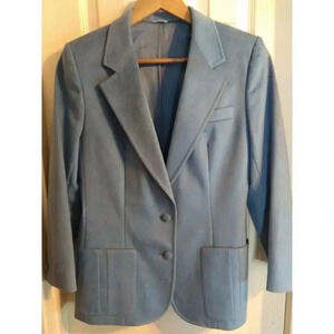 Le Baron Suede Blazer Baby Blue Men Sz 14 Classic City prom